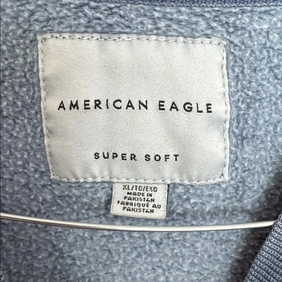 American Eagle Light Blue Super Soft Crewneck Sweatshirt women’s size XL - Picture 3 of 4